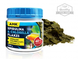 Spirulina & Chlorella flakes  - (100g / 500ml)